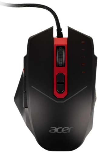 Мышь проводная Acer Nitro NMW120, игровая, оптическая, USB, 4200dpi, черный и красный [gp.mce11.01r]